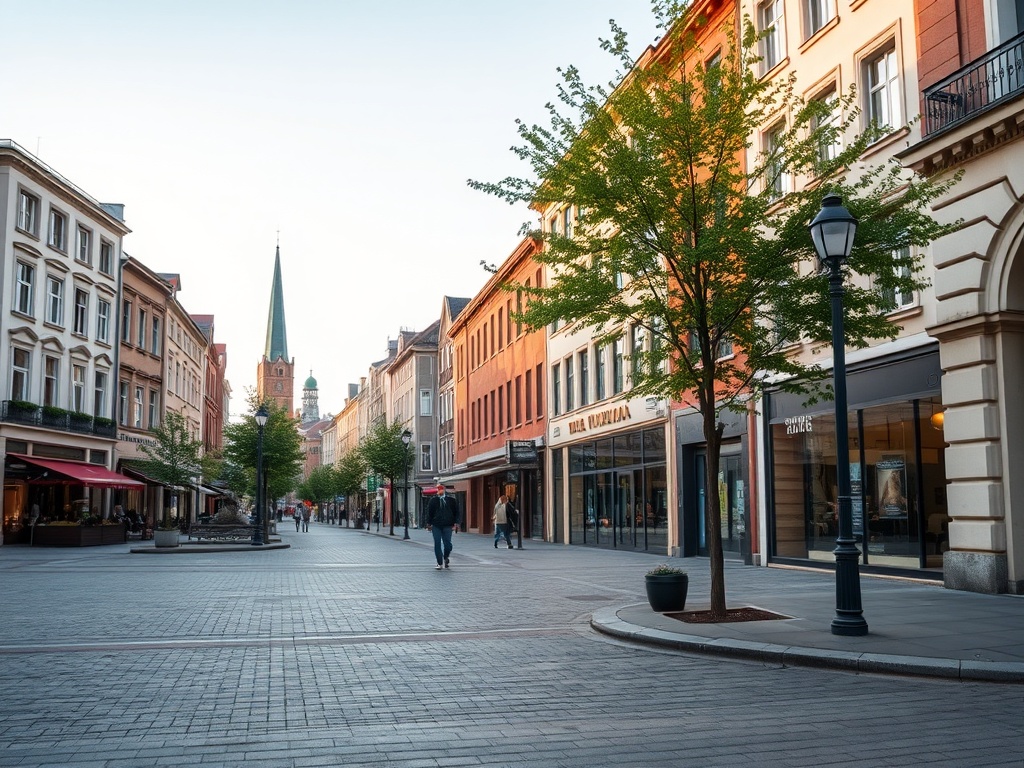 Mapa Bytomia z ikonami symbolizującymi kulturę i czyste powietrze