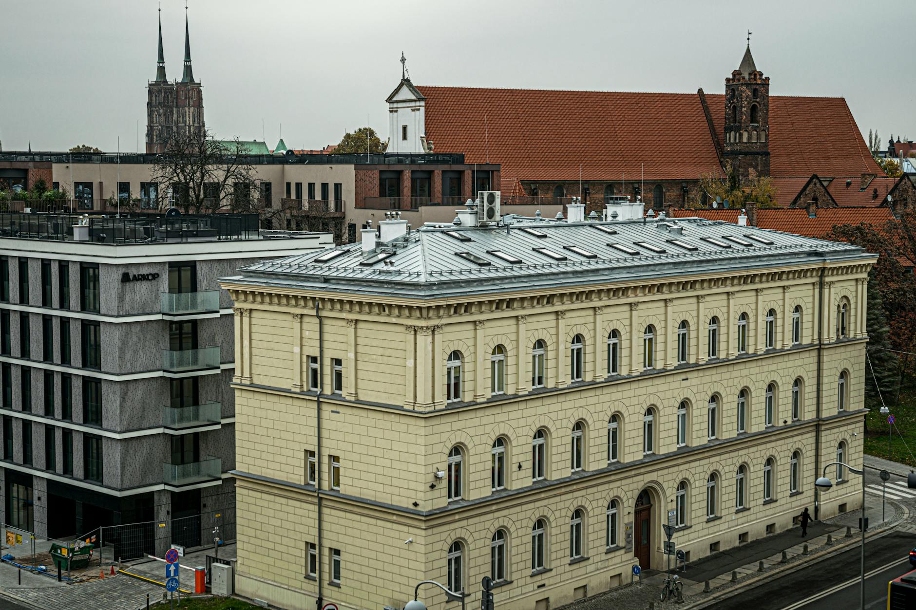 Mapa Bytomia z zaznaczonymi obszarami inwestycji Funduszy Europejskich